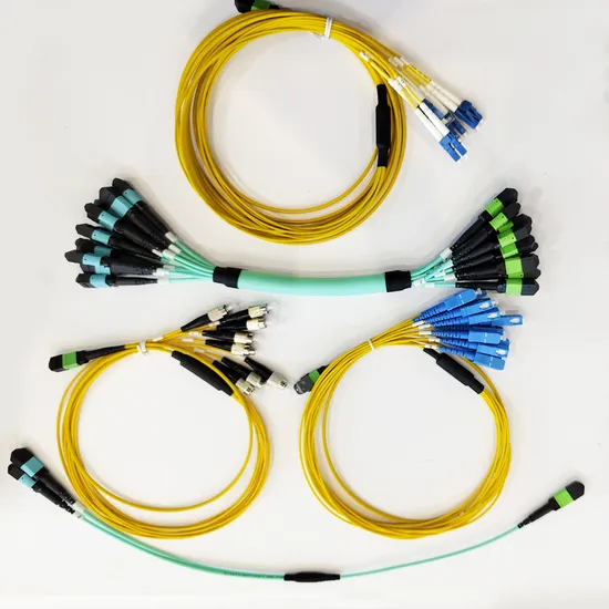 Cabo Breakout de Fibra Óptica MTP/MPO para Redes de Telecomunicações