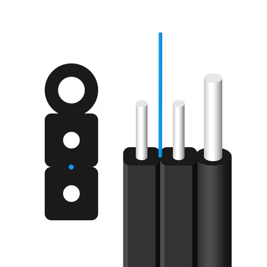 Cabo de Fibra Óptica FTTH Drop para Telecomunicações Externas