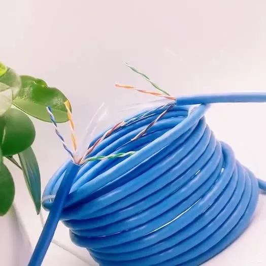 Cabo de telecomunicações CE/ISO9001 UTP Cabos LAN CAT6 para ambientes externos