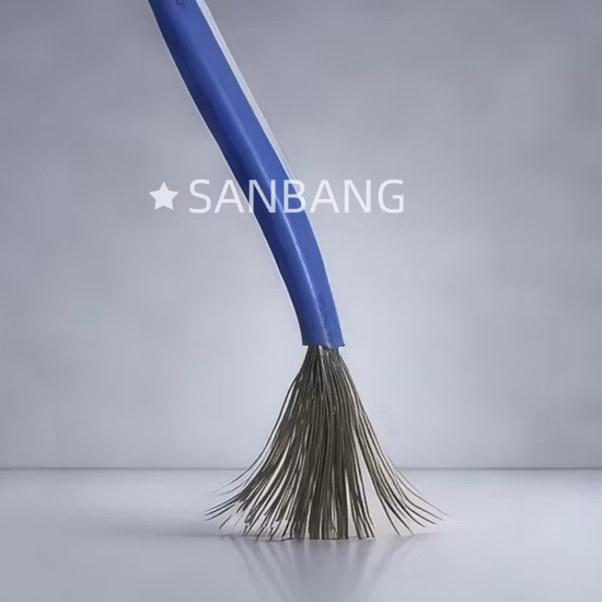 Cabo de silicone trançado de fibra de vidro de escolha popular para ambiente industrial