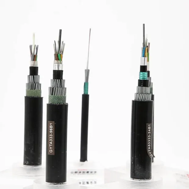 Cabo de fibra blindada direta para telecomunicações, 48 núcleos, para áreas externas