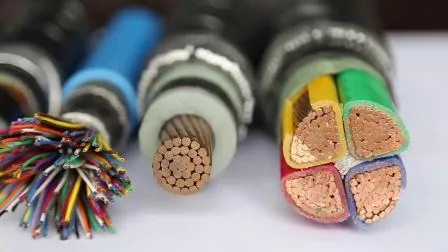 Cabo elétrico flexível, blindado, com revestimento em PVC, trifásico, 4 núcleos, IEC 60502 600/1000 V, de baixa tensão, com isolamento em XLPE e bainha de PVC, fornecedor de cabo elétrico (YJV/YJV22)
