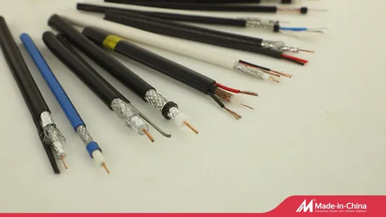 Cabo coaxial de telecomunicações personalizado de fábrica Rg5 Rg58 Rg59 RG6