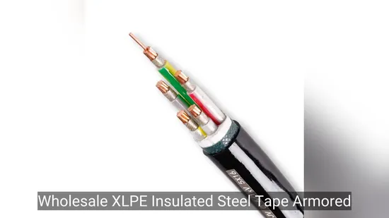Cabo de alimentação com revestimento de PVC e fita de aço isolado XLPE de alta qualidade