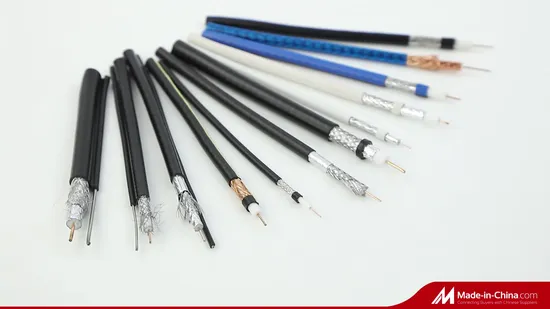Cabo de telecomunicações de TV coaxial RF com blindagem dupla RG6 coaxial RG6u