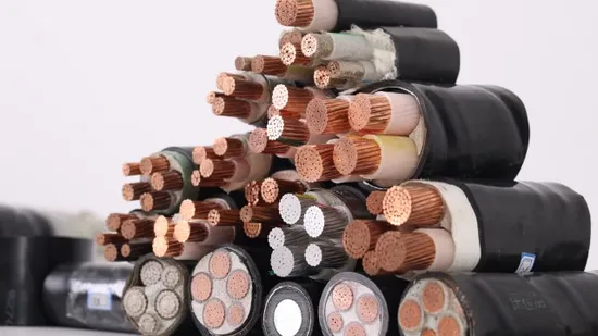 Condutor de cobre 0,6/1 kV 5 núcleos XLPE isolamento PVC cabo de alimentação de baixa tensão
