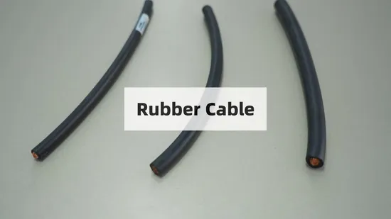 Cabo de solda condutor de cobre macio com bainha de borracha RoHS flexível resistente à abrasão